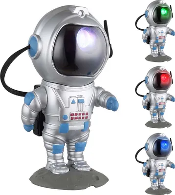 Obrázek produktu pro Dětská stolní lampa RGB LED, astronautská šedá, V 22 cm