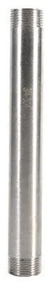SS304 Rohrverschraubung 304 Edelstahl männlich x männlich BSP 1/4"-1" 200mm