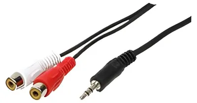 Immagine prodotto di Cavo audio LogiLink, 2 x spina RCA - spina jack da 3,5 mm
