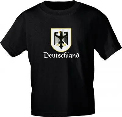 Produktbild von T-Shirt uni mit Aufdruck - DEUTSCHLAND - 09356 - Gr. S-XXL Größe - L