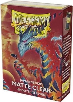 Produktbild von Yu-Gi-Oh! 60 Small Dragon Shield Outer Sleeves - Matte Clear