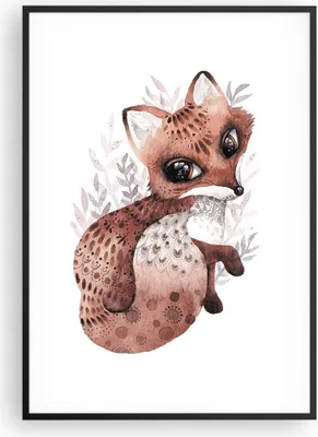 Produktbild von Gerahmtes Poster - Schwarzer Rahmen - Fuchs November Tier - 70x100 cm - Wand Bild - Wanddeko - Wandbilder - Kunstposter - Wandposter - Bilderrahmen - Bilder - Kunstdruck - P2BPA70x100-4968