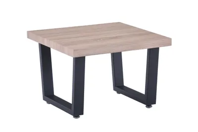 Produktbild von SIT Möbel Couchtisch | 60 x 60 cm | 40 mm Platte MDF Sonoma Eiche Holzoptik | Gestell Metall | B 60 x T 60 cm H 40 cm | 19000-33 | Serie COUCHTISCH