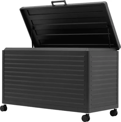 Produktbild von MIRADOR Gartenbox,Auflagenbox, Aufbewahrungsbox, Kissenbox Gartenkiste aus Aluminium  Anthrazit 507 Liter