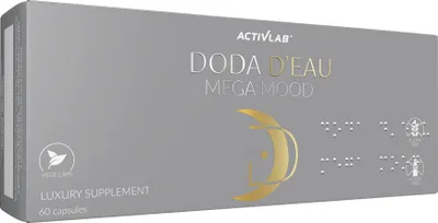Produktbild von Activlab DODA D'EAU Mega Mood, 60 pflanzliche Kapseln | die Konzentration, bekämpft Stress, Nervensystem, verbessert Gedächtnis und Konzentration,