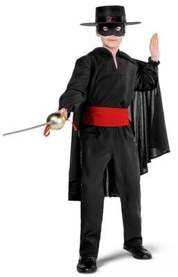 Produktbild von Zorro - Kostüm für Kinder - Fasching Karneval Halloween Kindergröße: 140