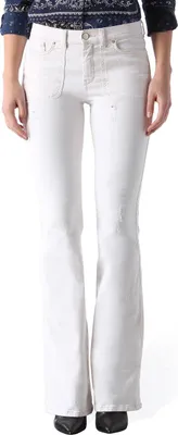 Produktbild von Diesel Sandyb-Patch 0672Y Stretch Damen Jeans Hose Slim Bootcut