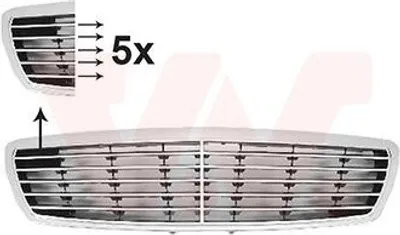 Immagine prodotto di VAN WEZEL 3041514 Griglia anteriore compatibile con MERCEDES-BENZ Classe E Berlina (W211)