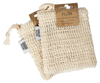 Produktbild von Seifensäckchen aus Sisal, 2 Stück, biologisch abbaubar, für Bad und Dusche