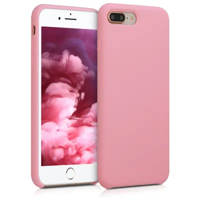 Produktbild von kwmobile Hülle kompatibel mit Apple iPhone 7 Plus / iPhone 8 Plus Hülle - Silikon Handy Case - Handyhülle weiche Oberfläche - kabelloses Laden -