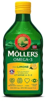 Produktbild von MOLLER'S Omega-3-Öl mit Zitrone, 250 ml
