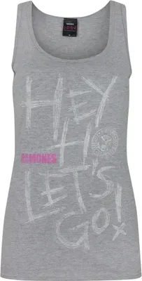 Image de Débardeur Ramones pour femme avec inscription Hey Ho NS4561 (M) (Gris)