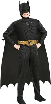 Produktbild von Batman - "Deluxe" Kostüm - Jungen BN5178 (L) (Schwarz/Gold)