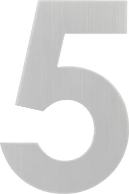 Produktbild von Alpertec Hausnummer 5 Edelstahl