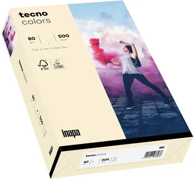 Immagine prodotto di carta copiativa tecno colori camoscio DIN A3 80 g/m² 500 fogli