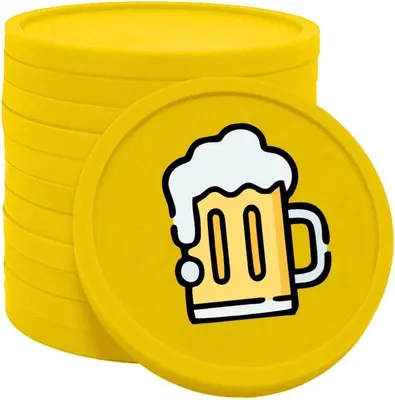 Immagine prodotto di CombiCraft Monete da birra / Monete da consumo Tuorlo d'uovo - Ø29mm - 100 pezzi