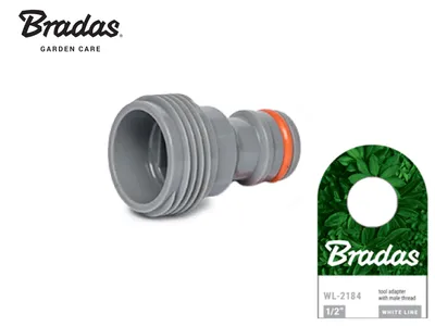 Image de Bradas WL-2184 - Raccord WHITE LINE, filetage mâle 1/2"