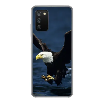 Produktbild von MuchoWow® Handyhülle Schutzhülle Hülle für Samsung Galaxy A03s Adler - Nahaufnahme - Wasser Silikon Softcase Handy Hülle - Schutz