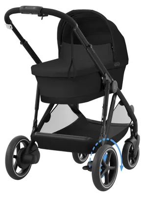 Produktbild von Cybex E-Gazelle S Kinderwagen 2-in-1 - Black - Moon Black / Black