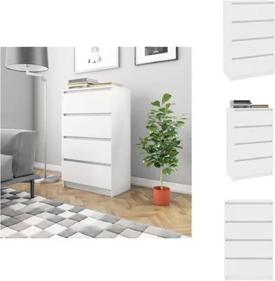 Obrázok produktu pre vidaXL Príborník biely 60x35x98,5 cm materiál na báze dreva - Príborníky