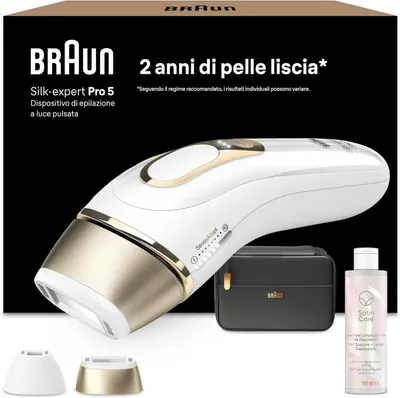 Produktbild von Braun Epiliergerät Haarentfernung Silk expert Pro 5 sanfte dauerhafte Anwendung für zu Hause