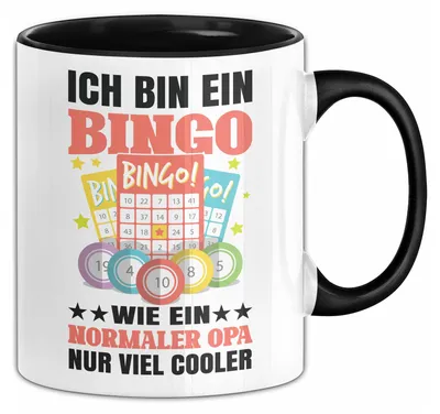 Produktbild von Bingo Opa Tasse Geschenk Wie Ein Normaler Opa Geschenkidee Großvater Bingo Becher (Schwarz)