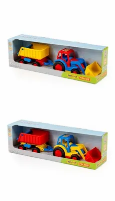 Obrázok produktu pre Traktor Polesie 37657 S Nakladačom A Prívesom V Krabici. Cena Zmesi Za 1 Ks