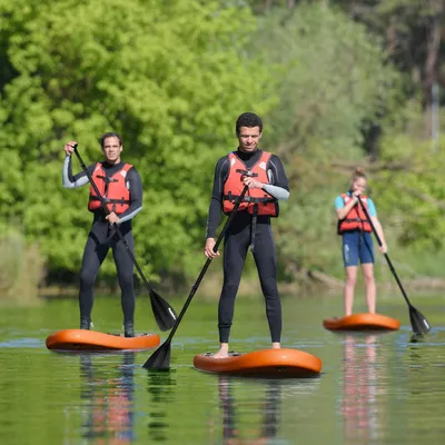 Produktbild von LifeGoods PaddlePro SUP Board - Aufblasbares Paddle Board - Komplettes Set - Max. 150 KG - 320x81 cm - Orange