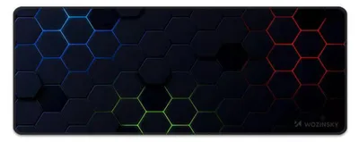 Obrázok produktu pre Wozinsky WPD-B800, Čierna, Vzor, Guma, Protisklzové nožičky, Herná podložka pod myš