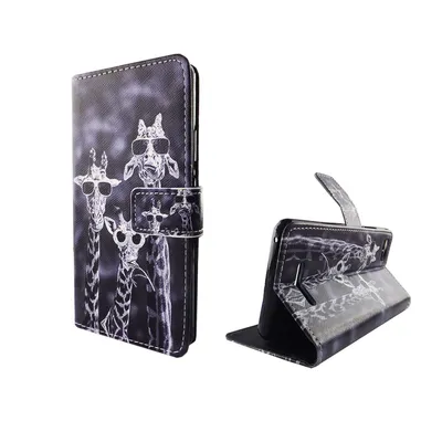 Productafbeelding van Telefoontasje voor de Wiko Lenny 2 3, met giraffenprint