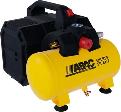 Produktbild von ABAC Kompressor Sil 07 ölfrei 6 Liter Tank 0,75 PS 8 bar 110 l/min 49 dB leise