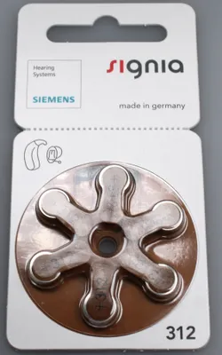 Produktbild von Siemens/ Signia 312 Hörgeräte Batterien 60 Stück