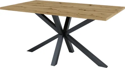 Zdjęcie produktu dla Duży stół jadalny, stelaż SPIDER 180 x 80 x 75 cm (wysokość) – blat o grubości 32 mm – dąb Artisan