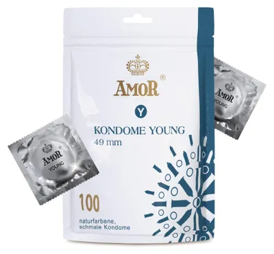 Zdjęcie produktu dla Amor Young: 100 cienkich prezerwatyw