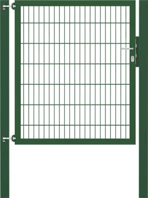 Immagine prodotto di Alberts 635558 Cancello singolo Flexo con accessori, verde, larghezza 125 cm, altezza 140 cm