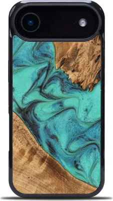 Image de Housse en bois pour iPhone Air, Bewood Unique Turquoise