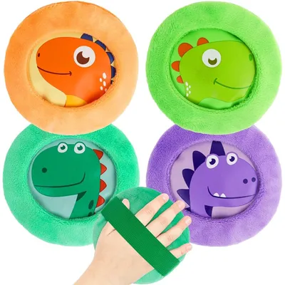 Image de 4 compresses réfrigérantes pour enfants - Sachets de glace réutilisables avec élastique