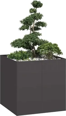 Produktbild von "2026 Promotion" Hochbeet - Pflanzkübel - Schwarz 80x80x80 cm - Stahl - Beete CC32192