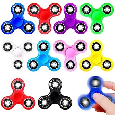 Zdjęcie produktu dla Fidget spinner antystresowy dla dzieci prezent urodzinowy zestaw 10 szt.