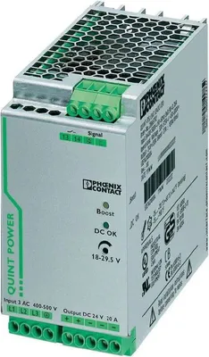 Produktbild von Phoenix Contact QUINT-PS/3AC/3AC/24DC/20 - 480 W - 320 - 575 V - 45 - 65 Hz - Grün - Grau - - -25 - 70 °C - -40 - 85 °C