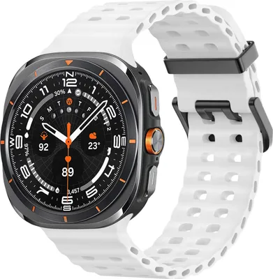 Produktbild von imoshion Ocean Silikonarmband für das Samsung Galaxy Watch Ultra (2024/2025) - Weiß