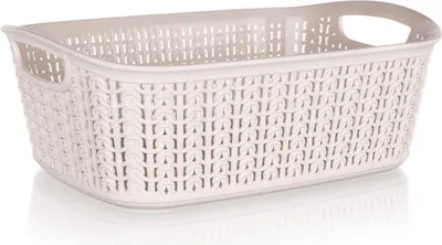 Produktbild von BRILLANZ Korb Rattan 3 l, 26,5 x 20 x 9,5cm, cremig