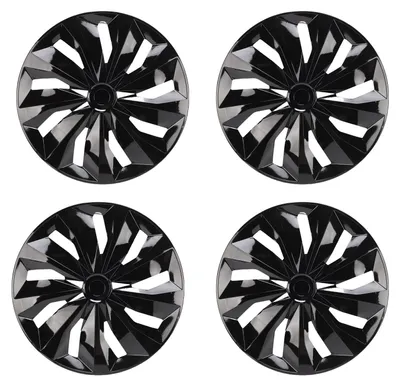 Produktbild von 4PCS 16 Zoll Radnabenkappe ABS R16 Radkappe Räder Felgenabdeckungen Universal für PKW LKW SUV Schwarz