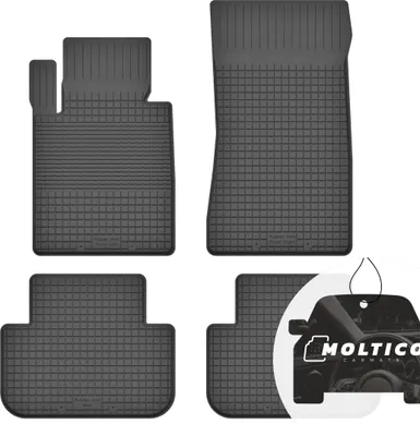 Produktbild von Gummimatten mit Rand Auto Fußmatten Gummi Automatten Passgenau 4-teilig Set - passend für BMW 3-Series E30 1982-1994