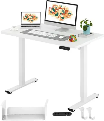 Imagen del producto de Escritorio de altura ajustable con una sola pieza de tablero