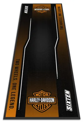 Immagine prodotto di SIXTEN Tappetino per moto Harley Davidson 95x240 - Tappetino ecologico per garage e paddock - Lavabile, assorbente ed ecologico - Tappetino di protezione per moto