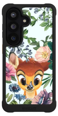 Produktbild von NIVOCASE Hülle für Samsung Galaxy S26  Stoßfeste Handyhülle NIVOmax Case Schwarz Bambi Blumen Disney