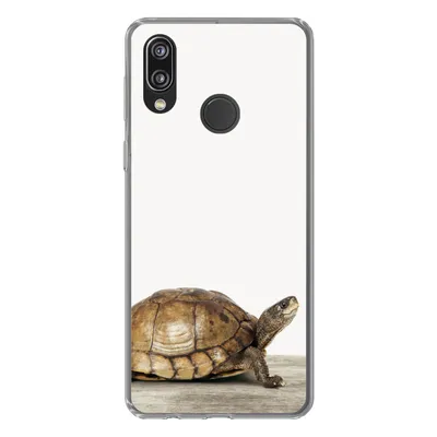 Produktbild von MuchoWow® Handyhülle Schutzhülle Hülle für Huawei P20 Lite (2020) Schildkröte - Junge - Tiere - Kinder - Mädchen Silikon Softcase Handy Hülle - Kartenhalter