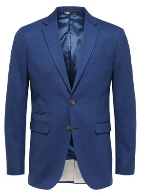 Image de Blazer Selected Neil coupe ajustée bleu 102 pour homme bleu 102