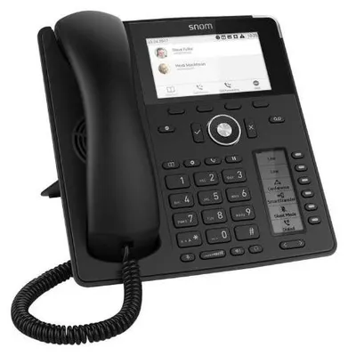 Produktbild von Snom D785N - IP-Telefon - Schwarz - Kabelgebundenes Mobilteil - Im Band - Out-of band - SIP-Info - 12 Zeilen - 10000 Eintragungen
